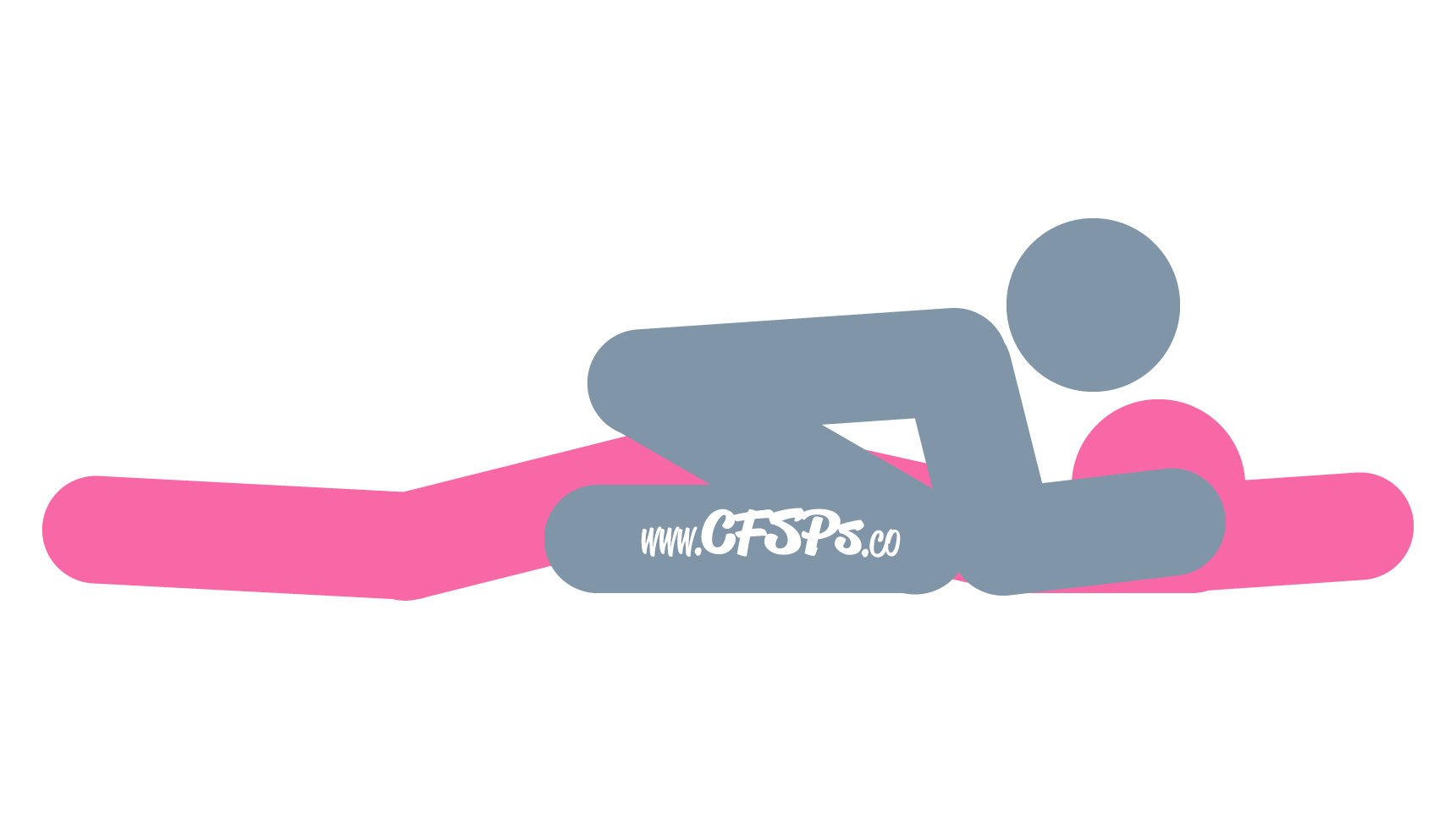 An illustration of the Froggy Style sex position. This picture demonstrates how Froggy Style is an intimate, rear-entry, man-on-top sex position with excellent g-spot stimulation that's best enjoyed using a wedge sex pillow.