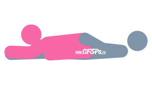 Betty Rocker: Woman-On-Top Rear-Entry Sex Position Illustration