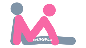 See Saw: Woman-On-Top Sex Position Illustration with G-Spot & Manual Clitoral Stimulation