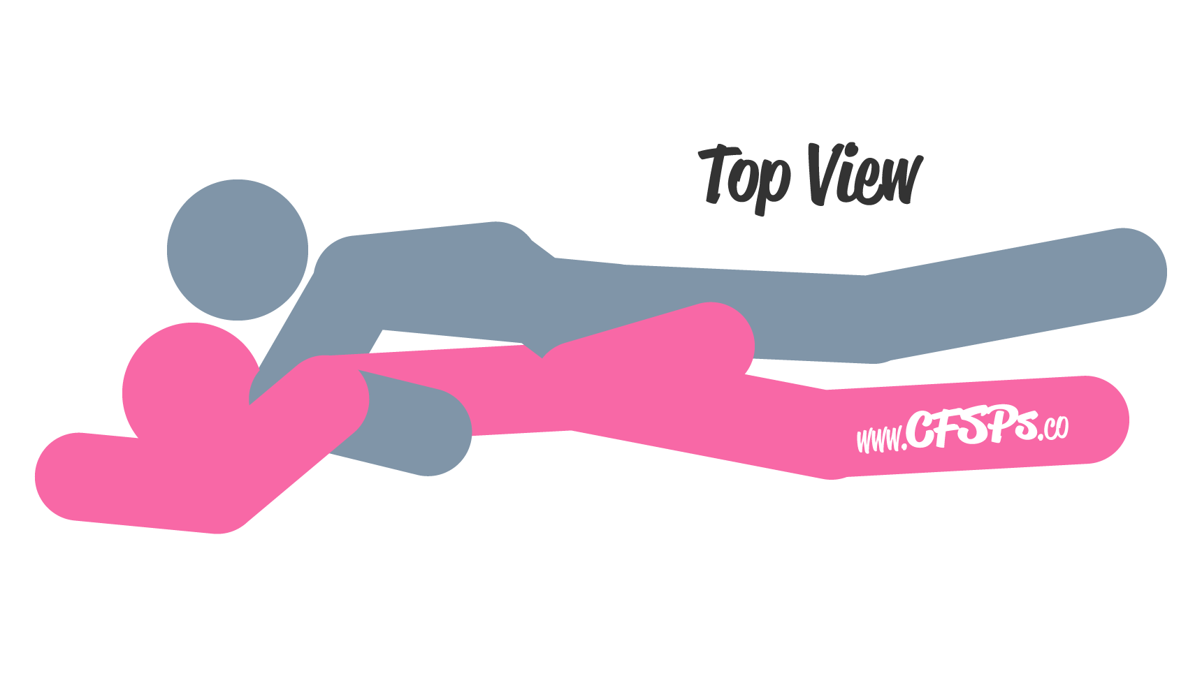 An illustration of the Open Sesame sex position. This picture demonstrates how Open Sesame is a comfortable, rear-entry, spooning sex position that enables powerful thrusts with great g-spot stimulation.