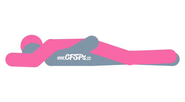An illustration of the Reverse Missionary Sex Position. This picture demonstrates how Reverse Missionary is an intimate woman-on-top sex position with deep penetration and great clitoral stimulation.