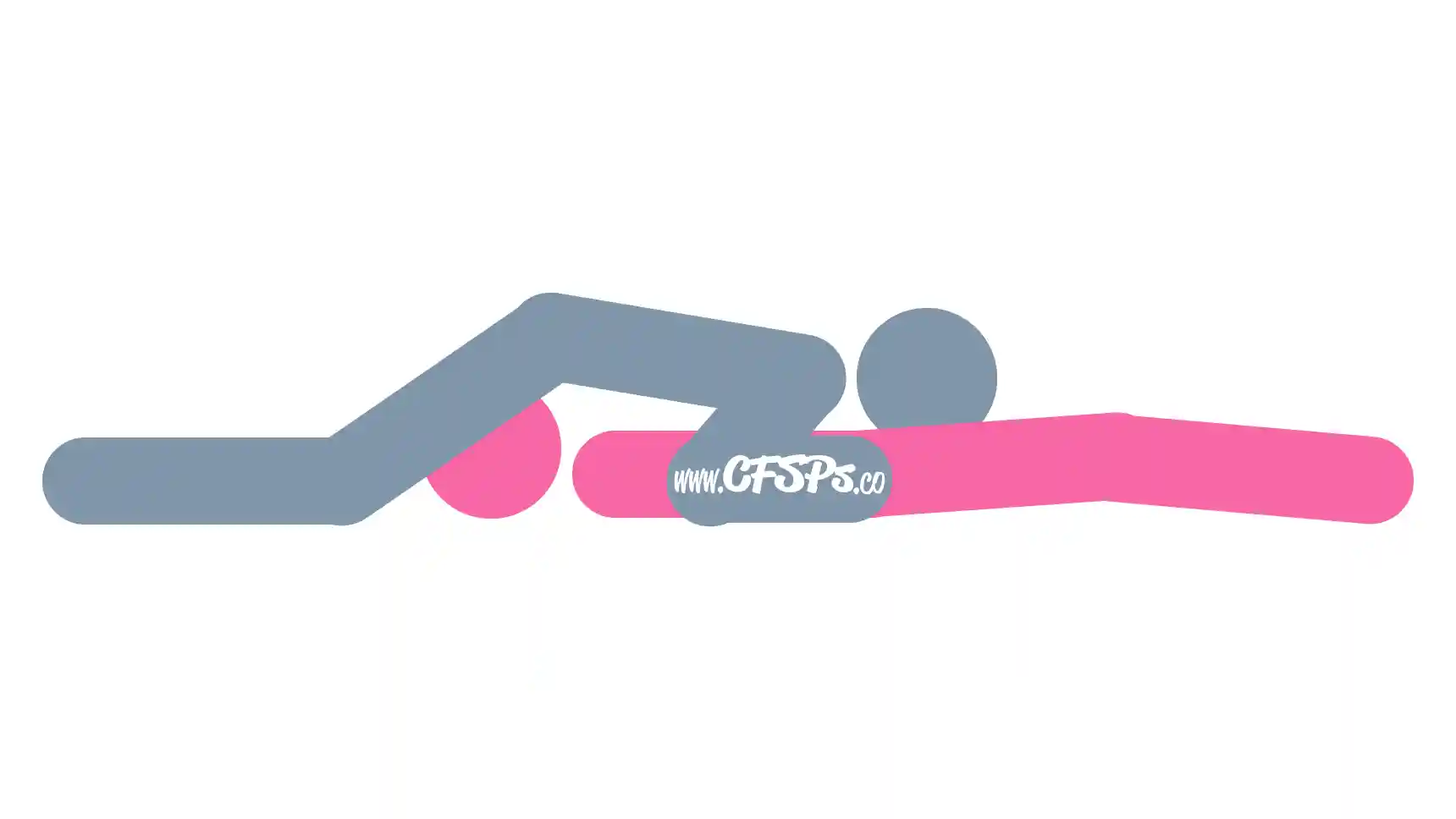 69 Inverted Oral Sex Position This stick figure image depicts a man and woman engaging in oral sex in the 69 Inverted oral sex position. The woman is lying on her back in bed. The man is lying on top of her while straddling her face with his pelvis and positioning his face near her pelvis.