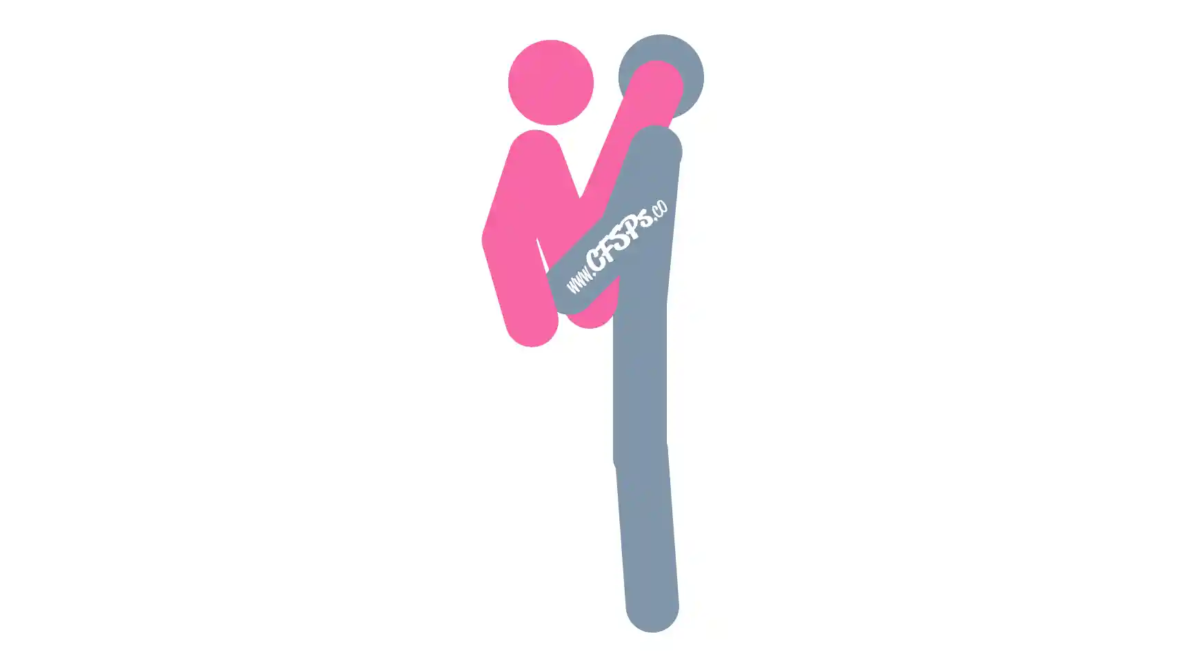 Deep Victory Sex Position This stick figure image depicts a man and woman having sex in the Deep Victory sex position. The woman is sitting on the edge of the bed with her legs up and on the man's shoulders, who's standing at the edge of the bed facing her. She's supporting her torso with her arms on the bed behind her.